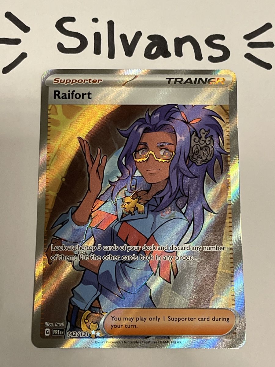 Pokémon Carte collezionabili: Raifort Full Art Trainer Prismatic Evolutions Englisch – Nuovo (secondo la descrizione) da Wil SG venduto da Silvans