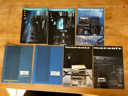 Marantz Kataloge und Anleitungen Konvolut 7 Stück 80er Jahre