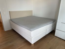 Matri Continentalbett Aurea 160x200 cm weiss guter Zustand