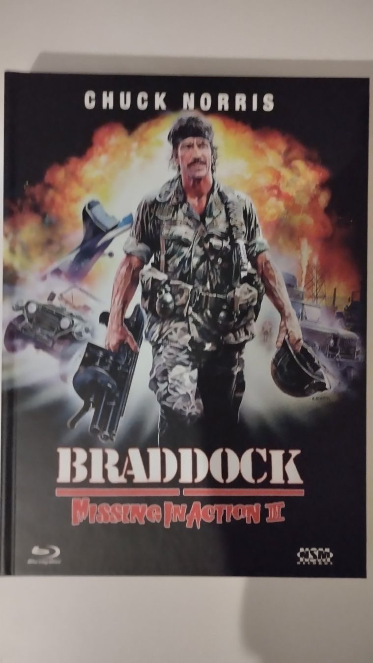 Tutti i DVDs: BRADDOCK-MISSING IN ACTION 3 MEDIABOOK / BLU-RAY/DVD – Nuovo (secondo la descrizione) da Basel venduto da Bal-Sagoth