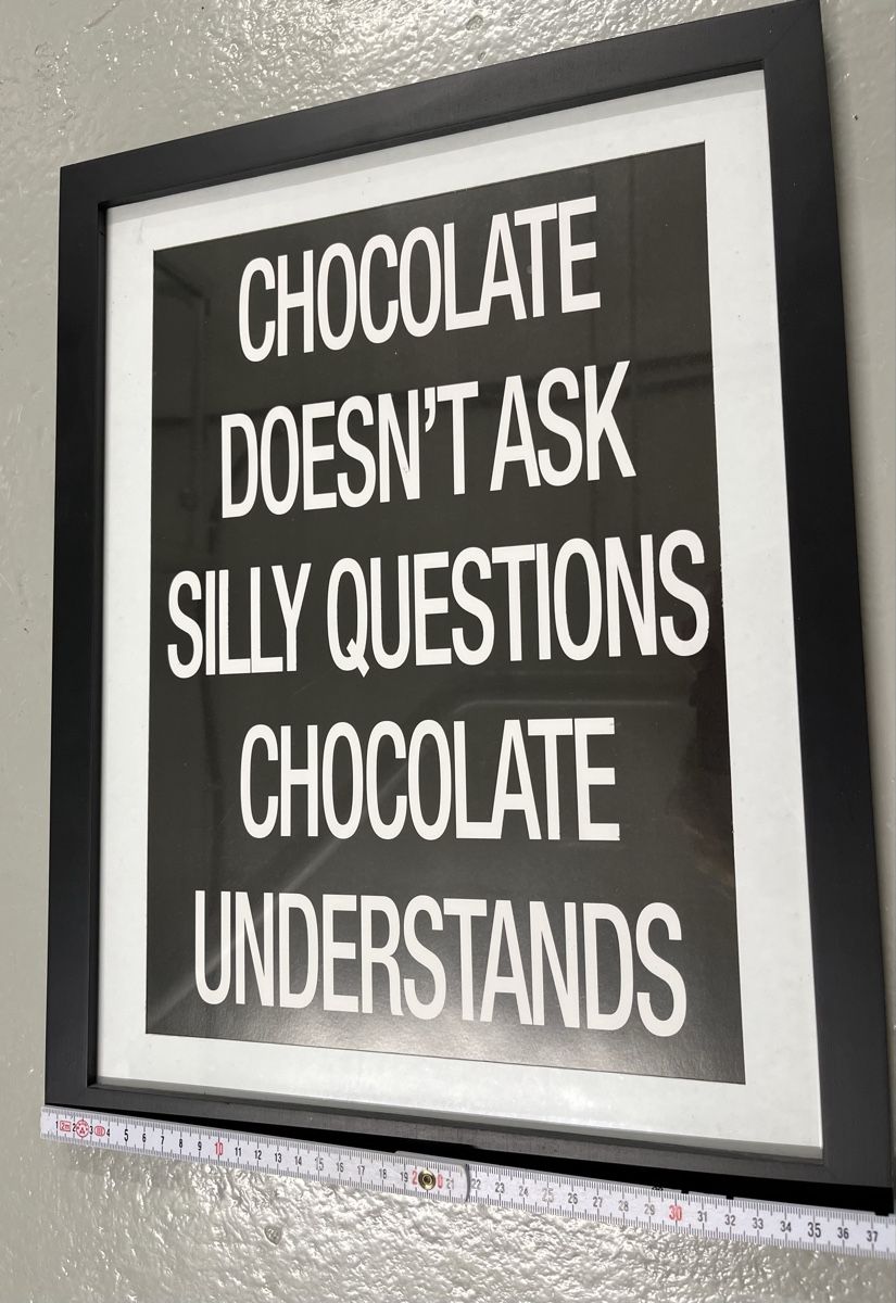 Foto & Immagini: Framed Chocolate Quote Print - new – Nuovo (secondo la descrizione) da Affoltern am Albis venduto da dan_jm8b 1