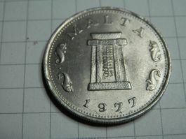 Malta 5 Cent, 1977