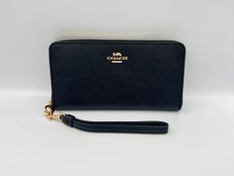 Coach Portemonnaie Signature long zip black