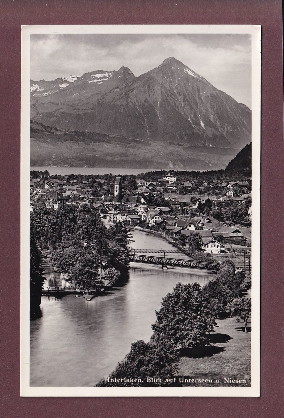 Cartes postales: Interlaken - UNTERSEEN - Niesen – D'occasion à Pully par nicecards