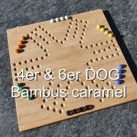 DOG Brettspiel (4er&6er, Bambus caramel)