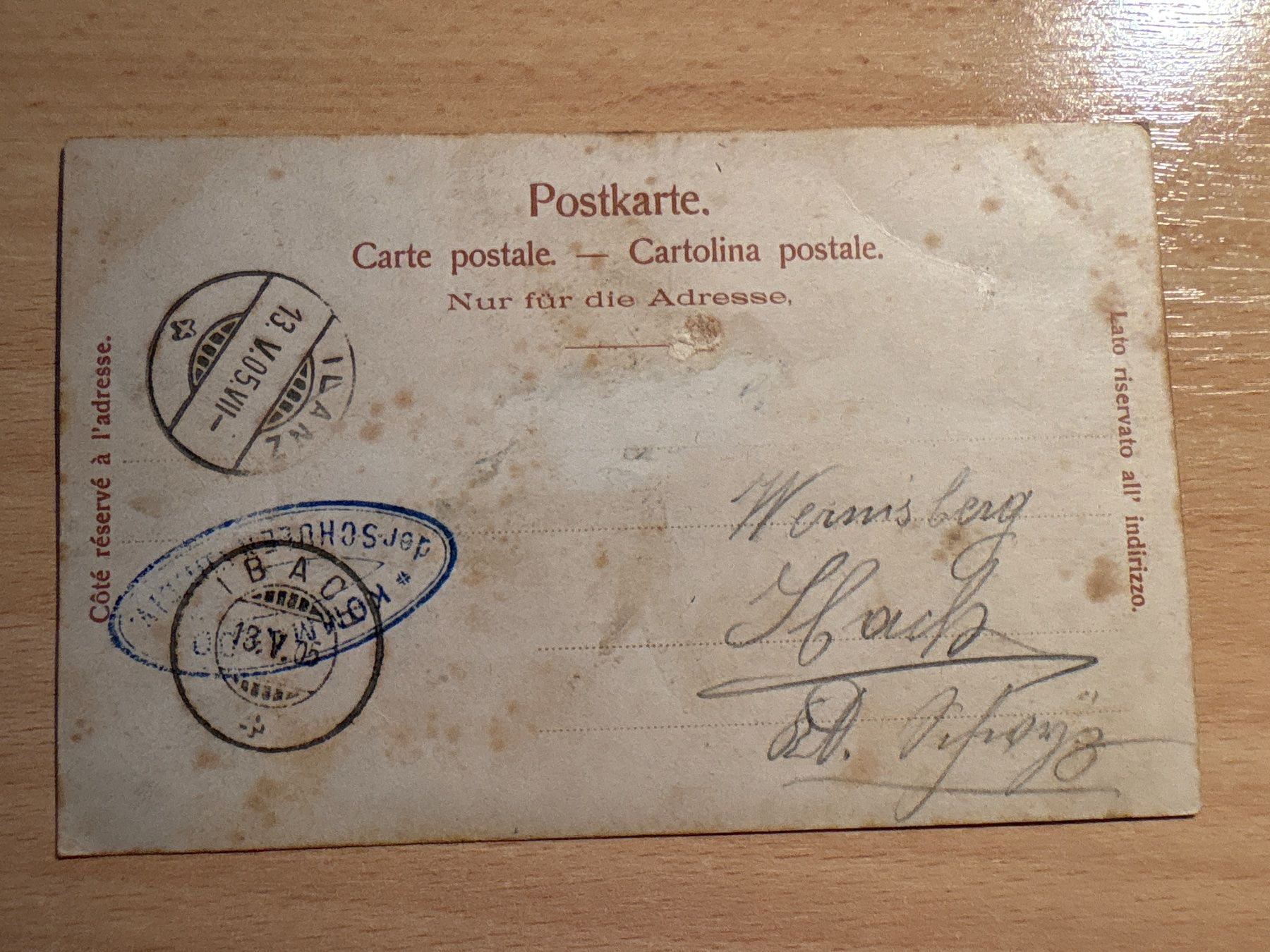Cartoline postali: antike Ansichtskarte Jlanz****************************** – Usato da Ibach venduto da lisch3 3