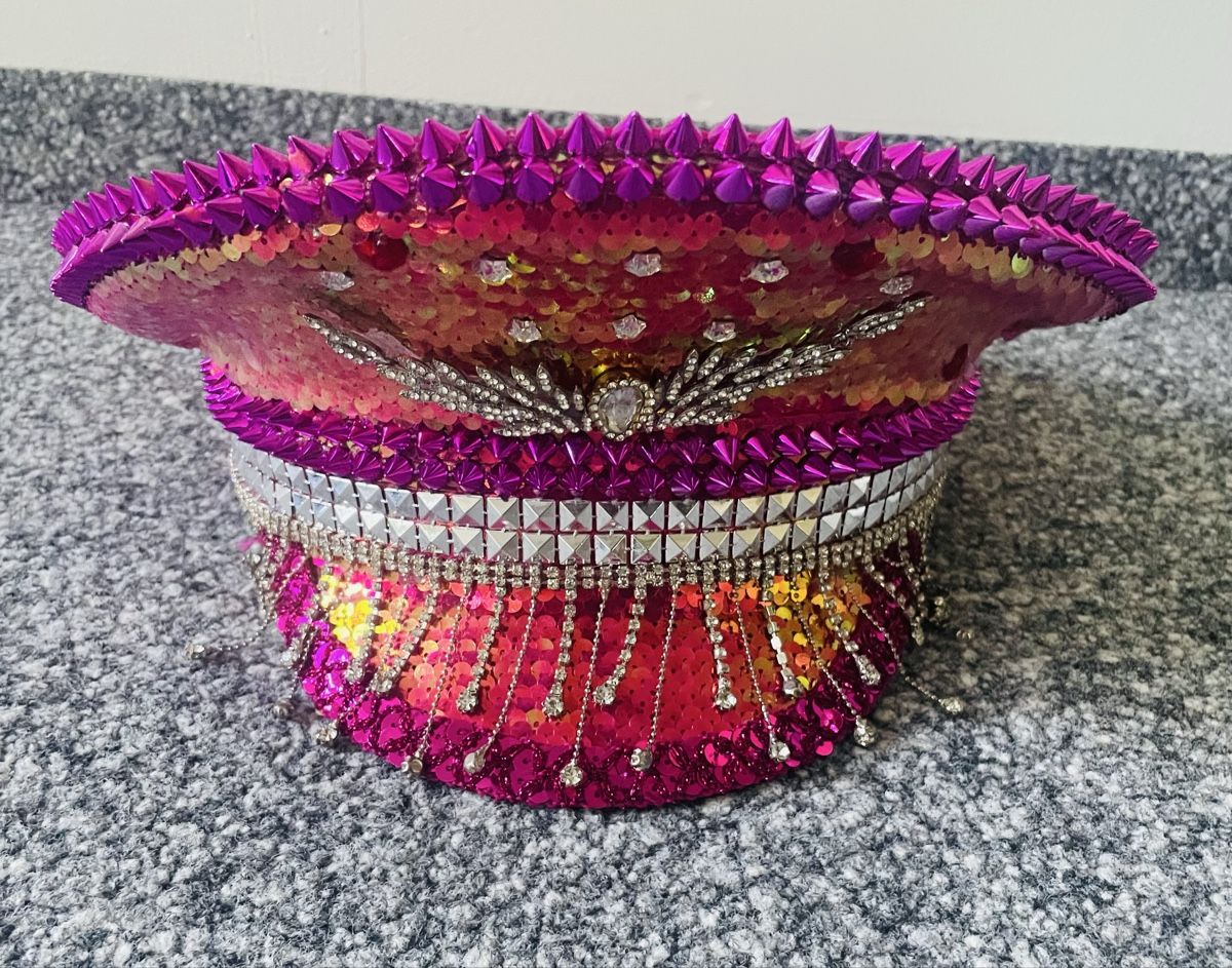 Copricapi, berretti & cappellini: Party Hut Glitzer pink Grösse M  – Usato da Au ZH venduto da Jaggy4 2