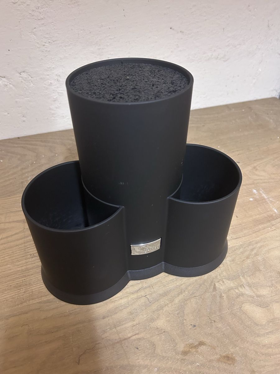 Elettrodomestici da cucina: Versatile Black Knife Block & Utensil Holder for Kitchen – Nuovo e nell'imballaggio originale da Marly venduto da redinaber 4