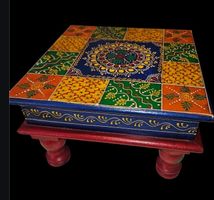 table basse indienne en bois
