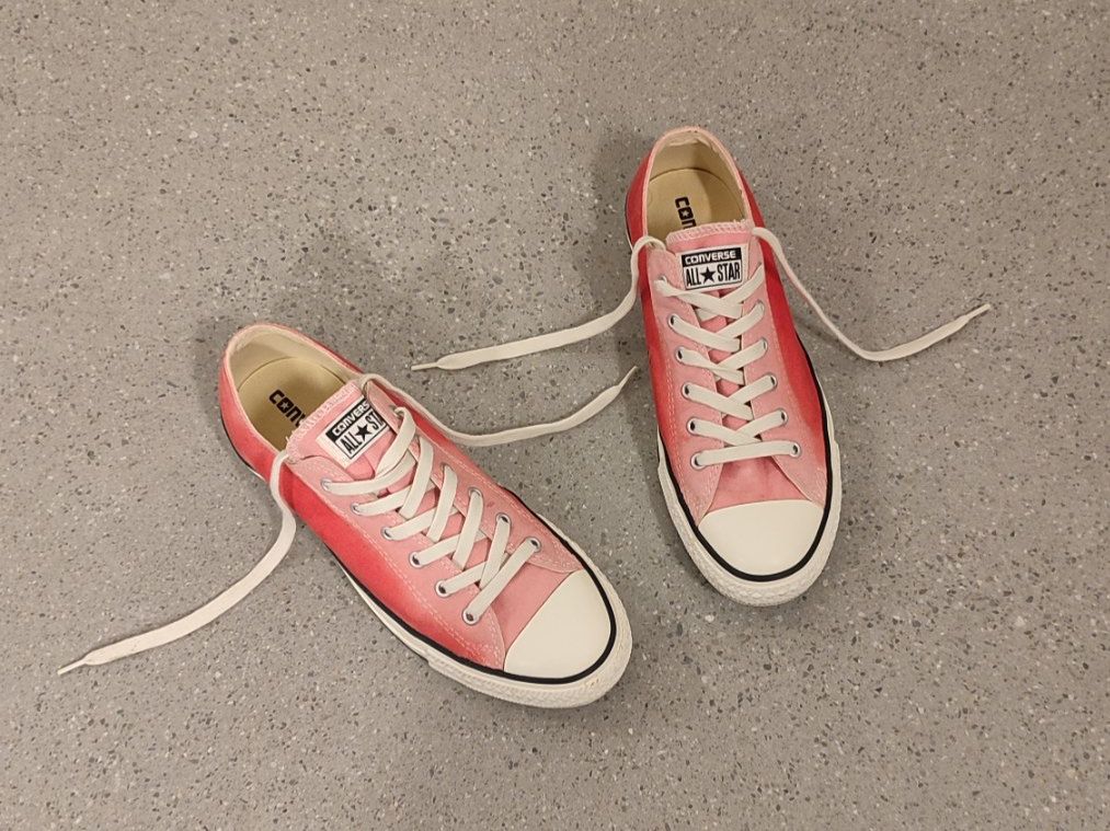 Scarpe da uomo: Pink ombre Converse Chuck Taylor Nr 41 – Usato da Gattikon venduto da ninuska13 1
