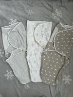 3 Swaddle Wraps, 3-6 Monaten, neu