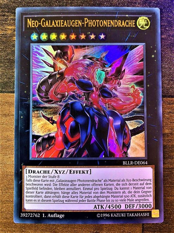 Galaxieaugen-Photonendrache - Ultra Rare 1. Auflage Deutsch - Legendary Duelist Season 2 YuGiOh Mit LMS Trading Karte