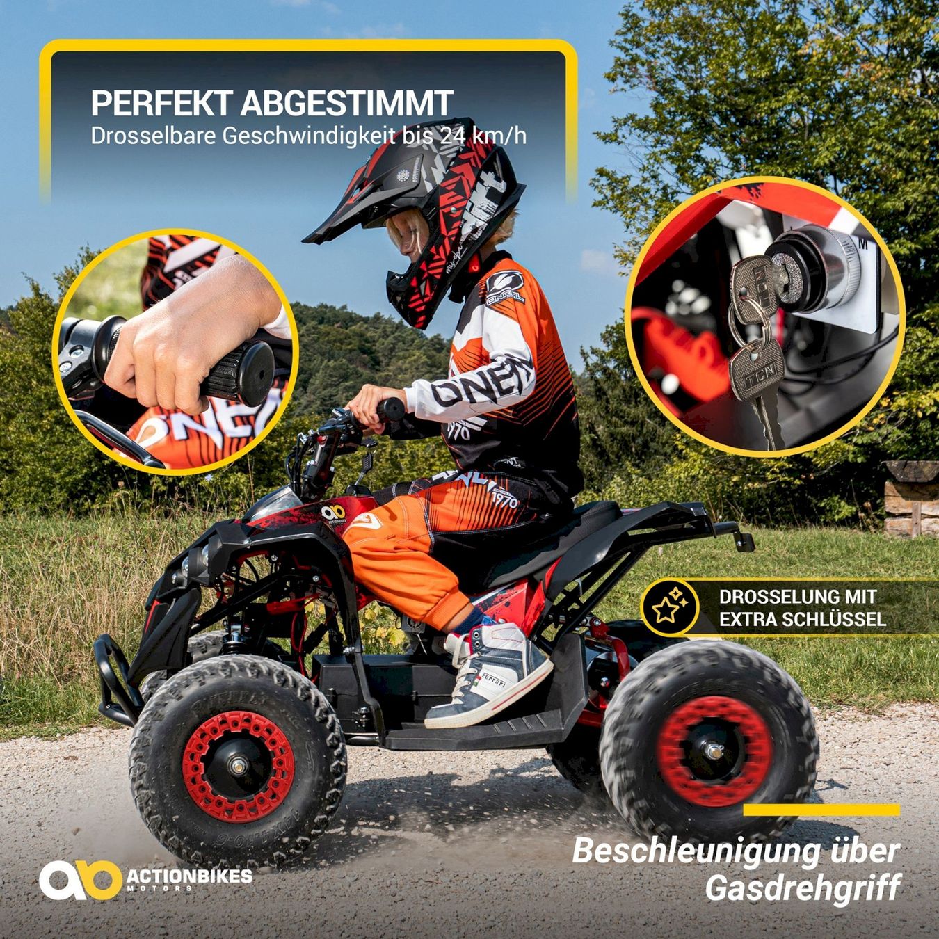Veicoli per bambini: Actionbikes RENEBLADE Elektro-Kinderquad – Nuovo e nell'imballaggio originale da Bottighofen venduto da zaap 4