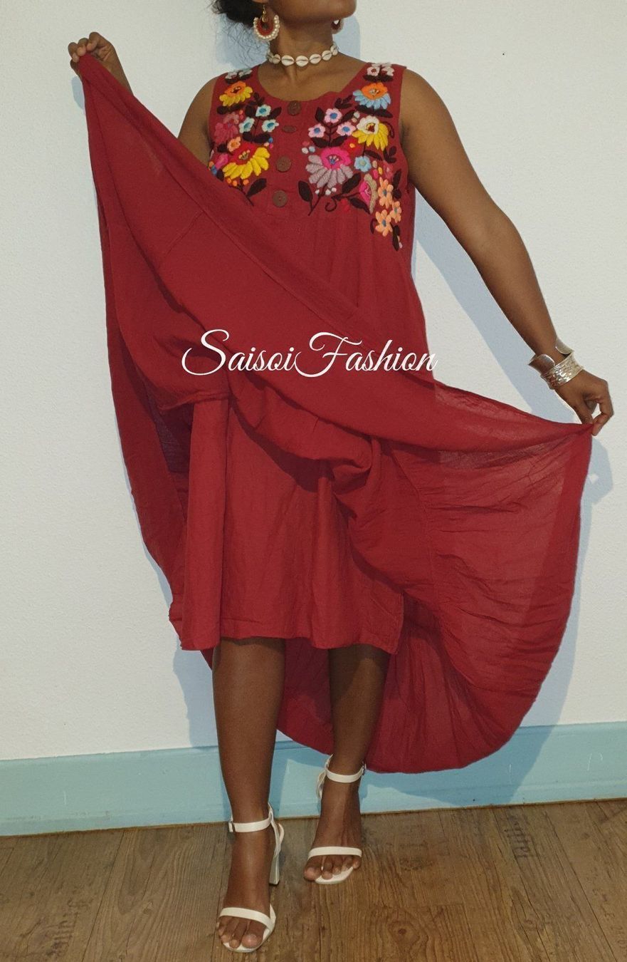 Vestiti: Sommer Boho Handmade 100%Baumwolle Maxikleid  XS-L – Nuovo e nell'imballaggio originale da Ebmatingen venduto da SaisoiFashion 2