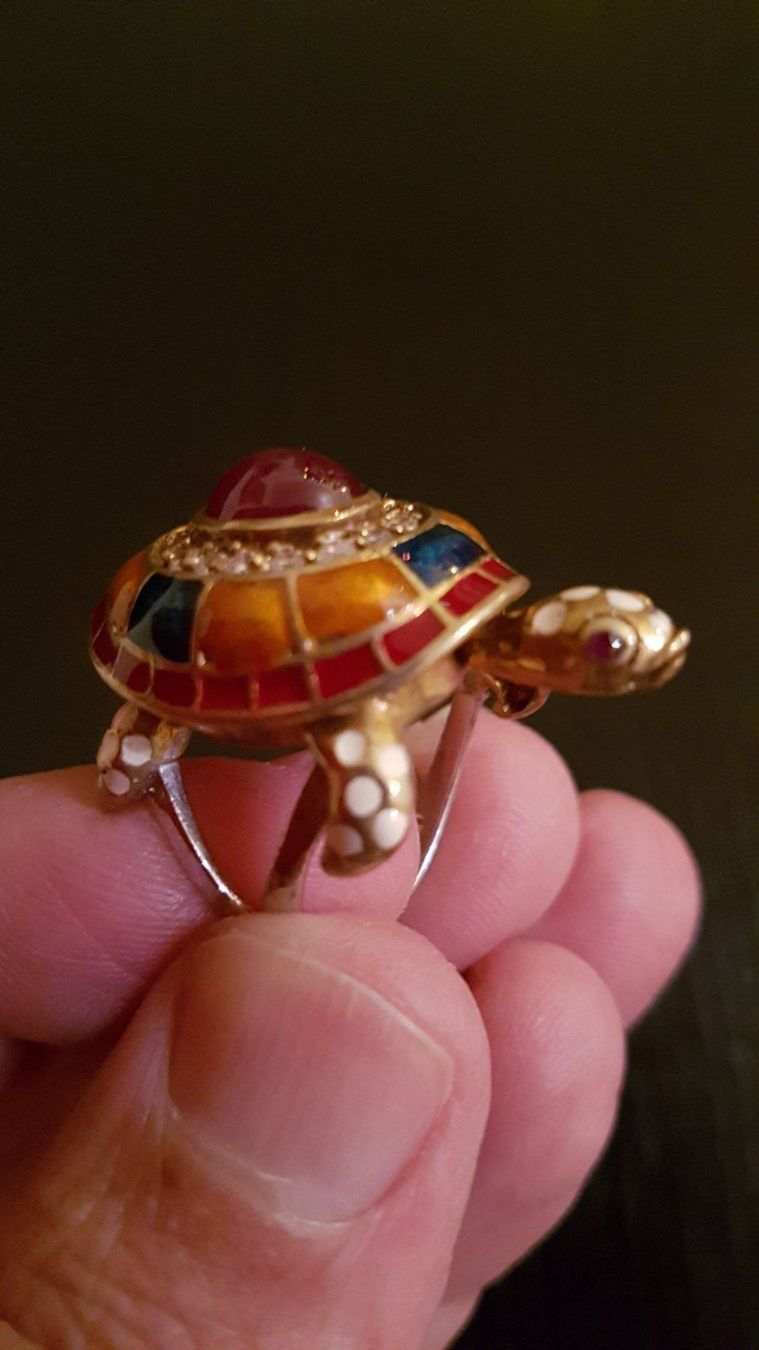 Anelli: Schildkröten Ring mit Rubin Fabrikneu – Nuovo (secondo la descrizione) da KLOTEN venduto da Luxurious-Shop 2