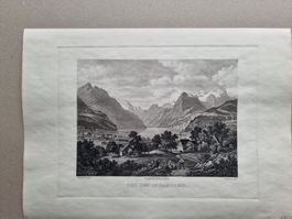 VIERWALDSTÄTTERSEE AQUATINTA BLATTGRÖSSE CA.34X25CM