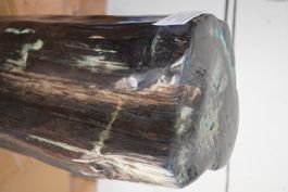 Blauer Versteinertes   Holz Stamm   60cm  33kg  XXL