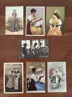 7 Ansichtskarten Schweiz von Appenzeller Frauen