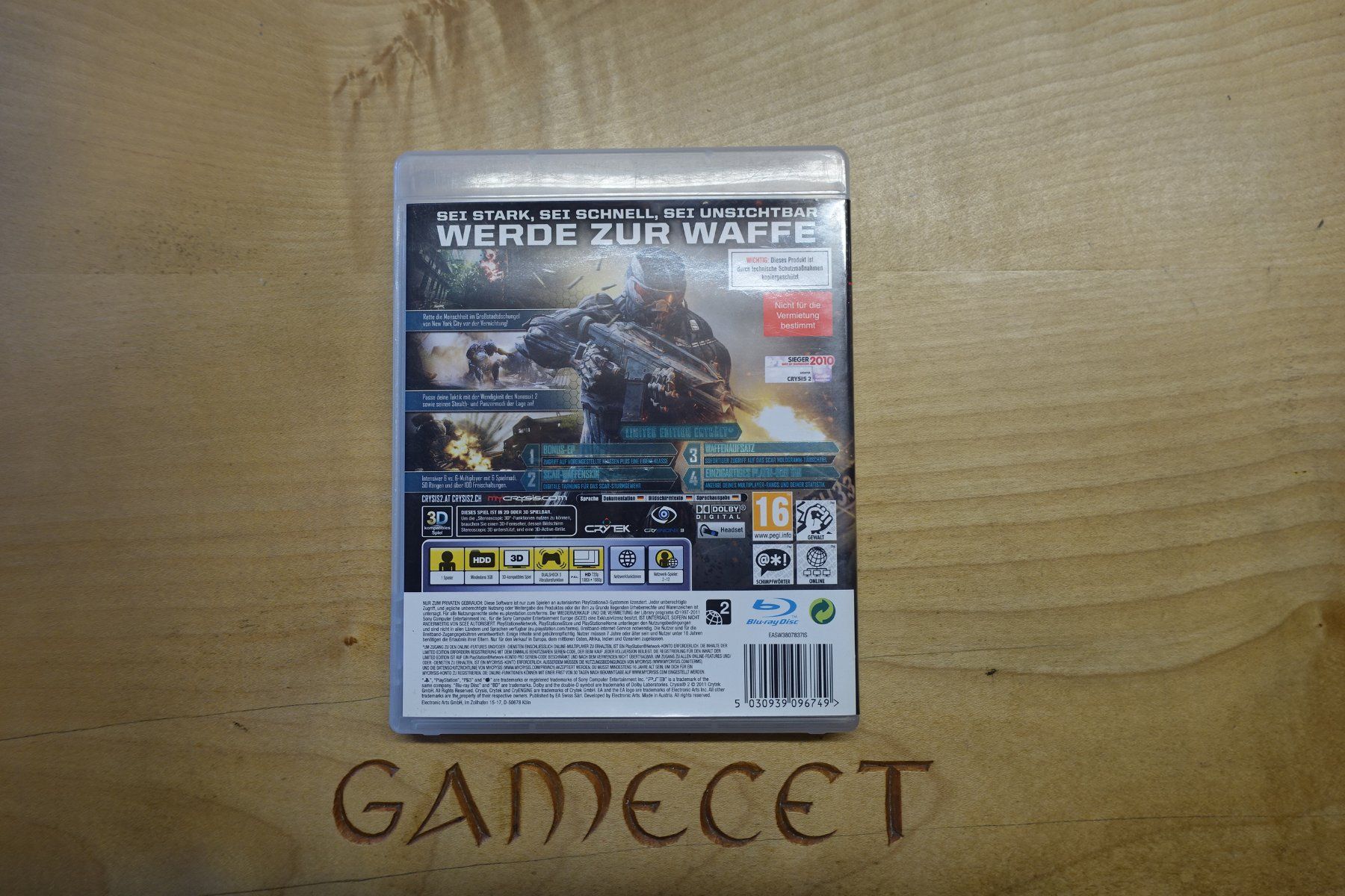 Sony Spiele: Crysis 2 (Limited Edition) – Gebraucht aus Steinach von Gamecet 2