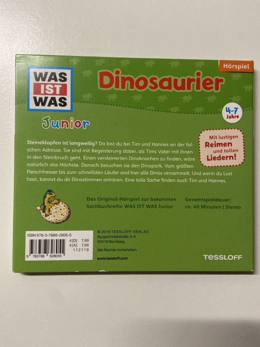 CD: Dinosaurier cd 4-7J – Usato da Grüsch venduto da superauer 2