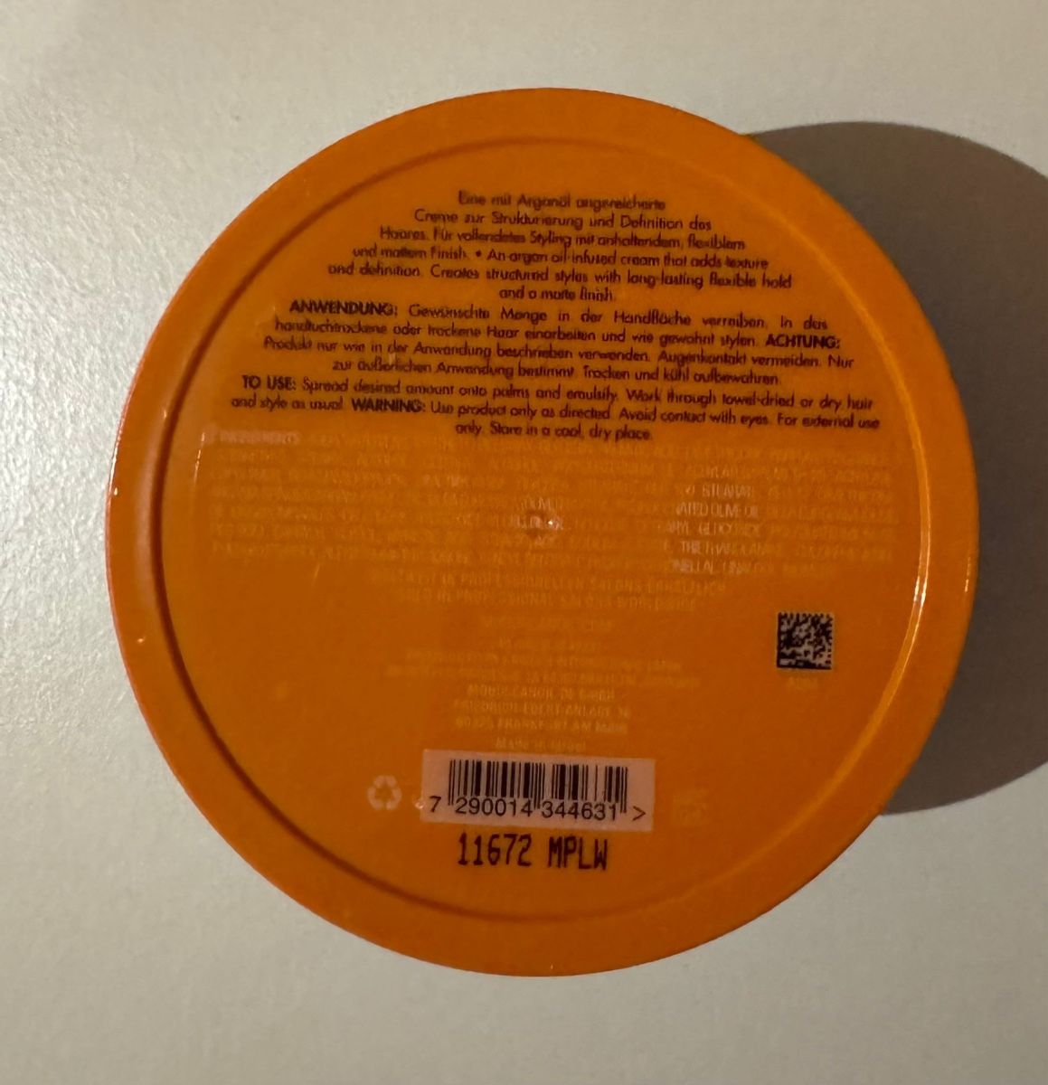 Tinte: Maroccain Creme de Modelage Styling Cream 100ml Neu – Nuovo e nell'imballaggio originale da lenzburg venduto da and_6zl8 1