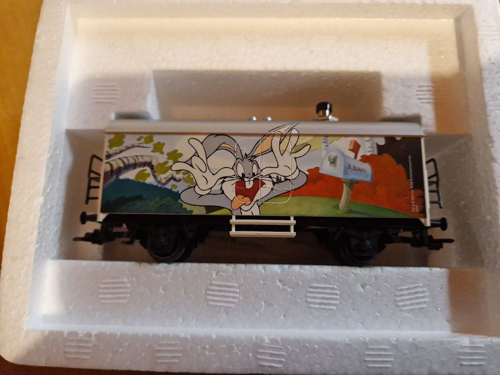 Wagon Couvert Märklin H0 AC 48704 Looney Tunes / 1.FC JW 2004 - Époque IV