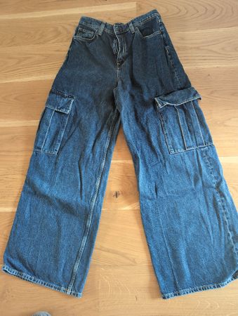 COS Wide Leg Jeans Gr. 26 Damenhose Baggy 100% Baumwolle