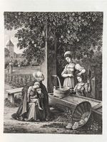 Das Frauenbrünnelein am Wolfbach bei Zürich. 1830