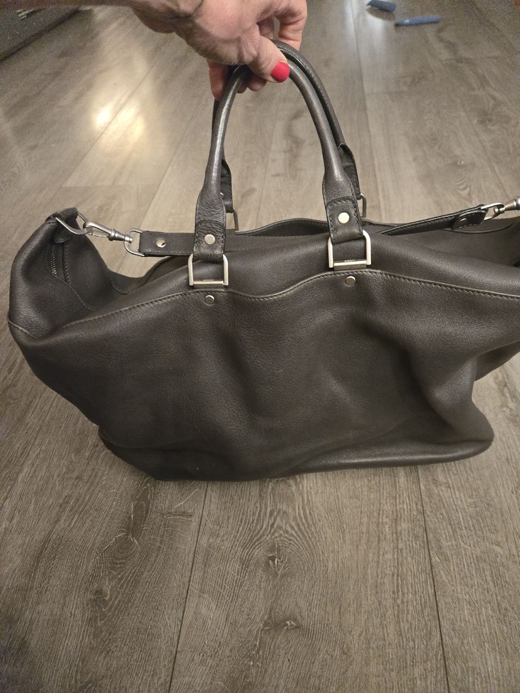 Ecco Borse: Ecco grosse Ledertasche grau – Usato da Winterthur venduto da nuschi72 1