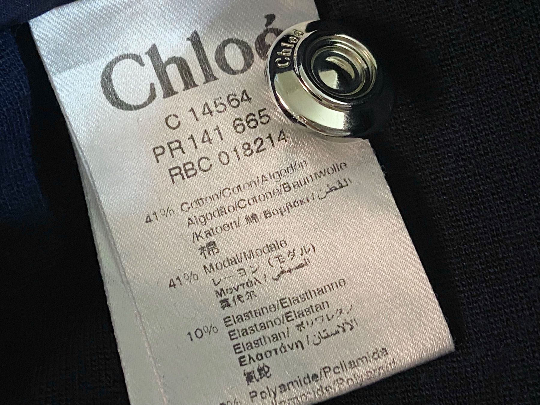 Chloé Pantaloni: Chloe, Hose, 122, dunkelblau – Usato da Zürich venduto da Pokimoki_1 2