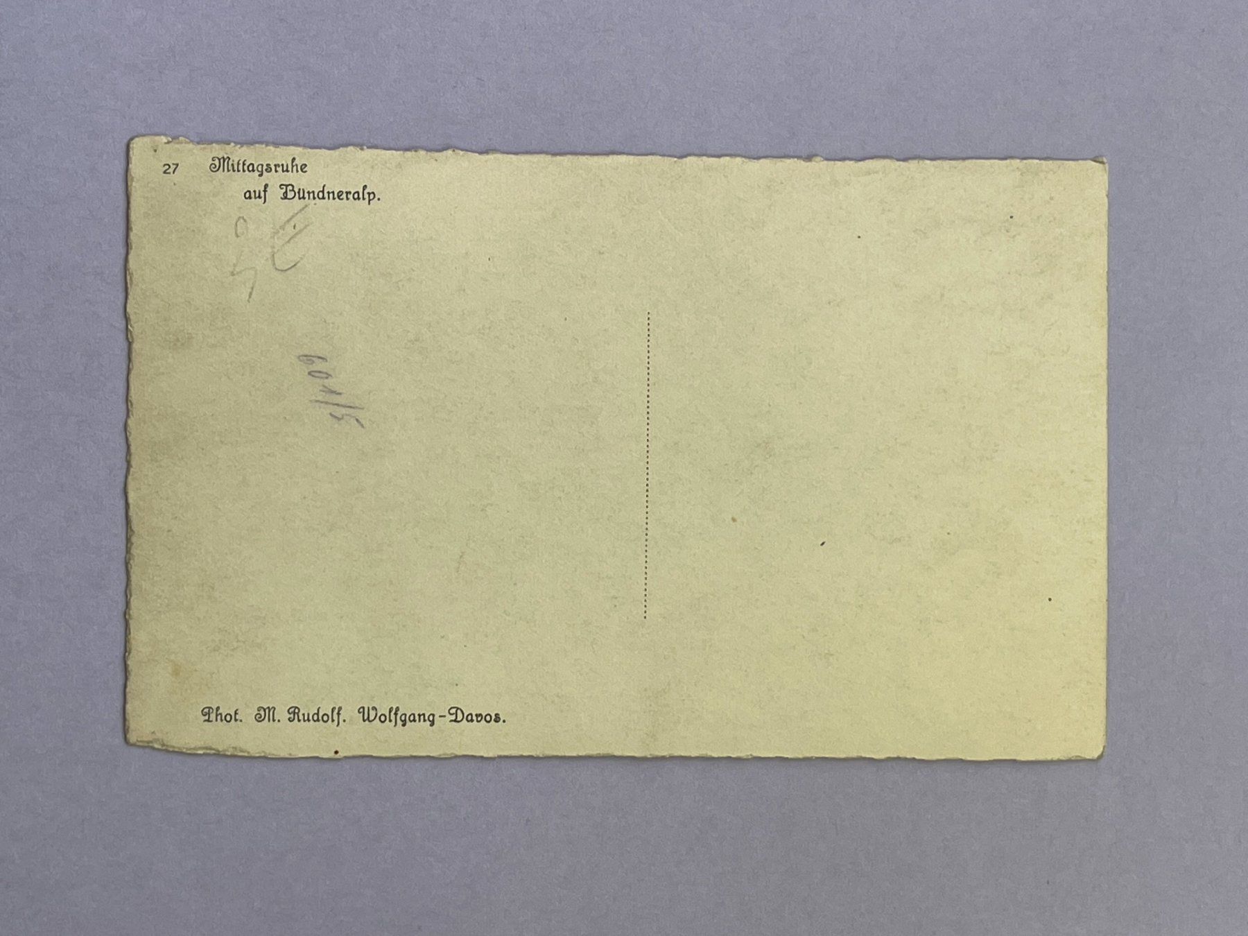 Cartoline postali: Mittagsruhe auf Bündneralp – Usato da Steg VS venduto da _vinci_ 1