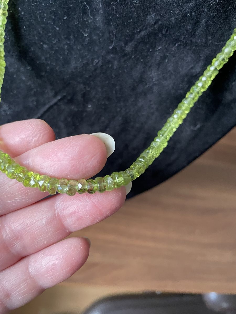 Catenine: Elegante Peridot Halskette, facettiert – Nuovo e nell'imballaggio originale da Ebikon venduto da elischka 2