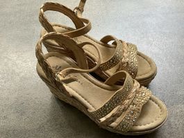 Alma en Pena Wedges Sandalen, Keilabsatz, Gr. 39, neu!