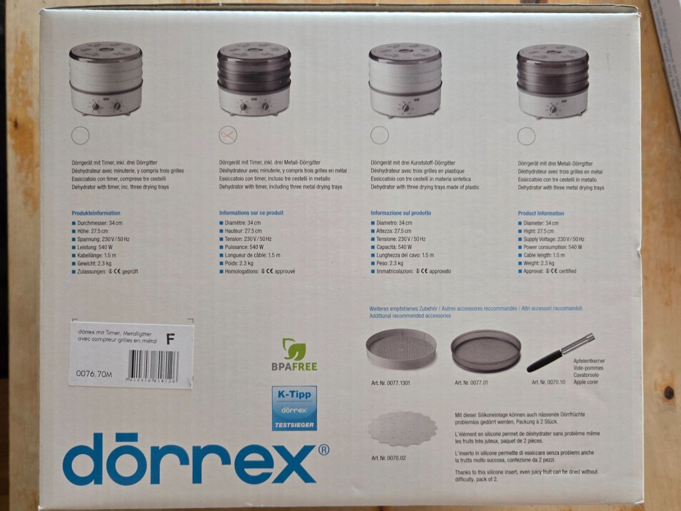 Stöckli Elettrodomestici da cucina: Stöckli Dörrex Dörrgerät inkl. extra Metall-Dörrgitter – Nuovo (secondo la descrizione) da Ittigen venduto da Mrdoubleg 4