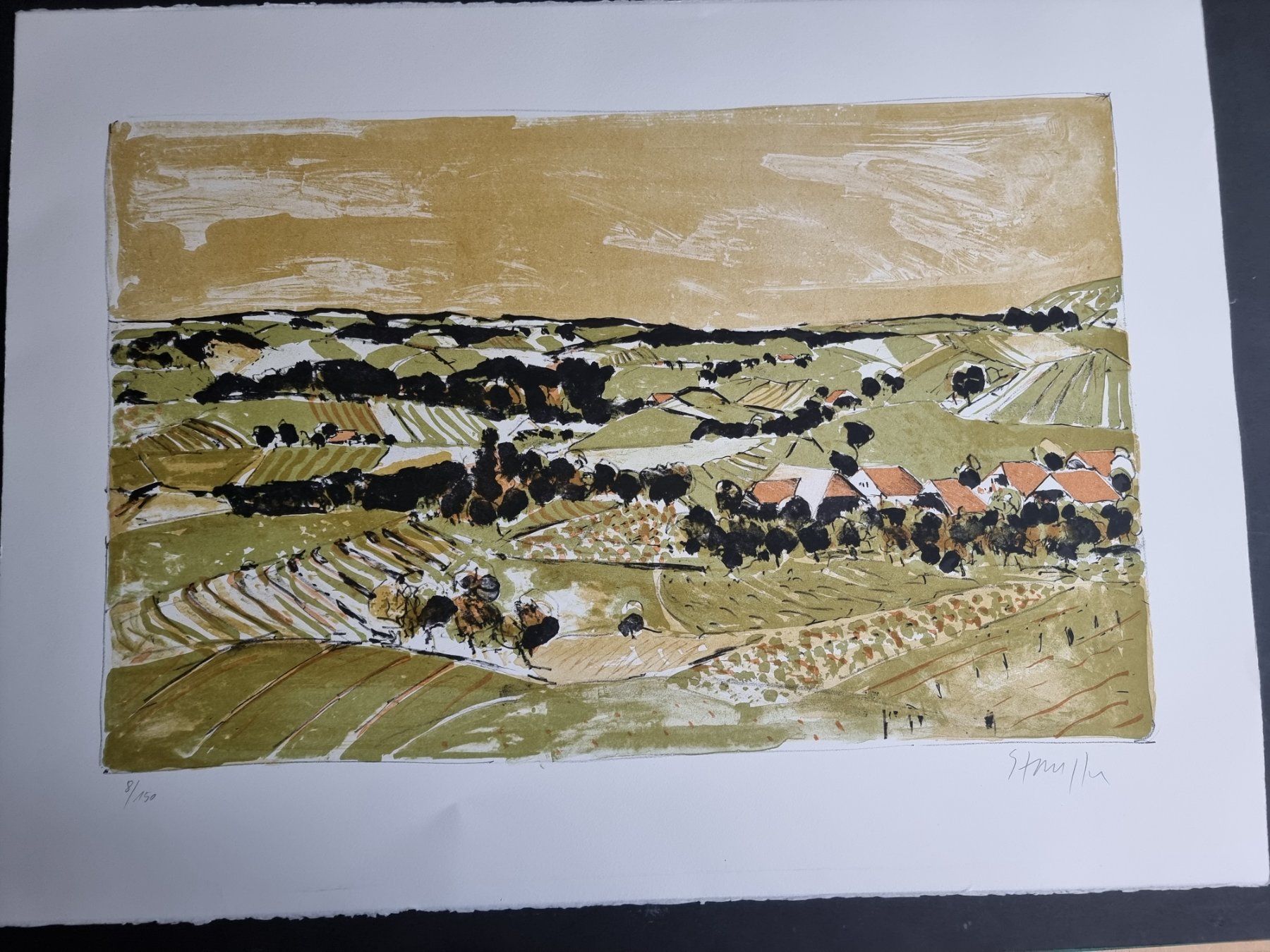 Grafica & Litografie: BODO STAUFFER LITHOGRAPHIE SIGNIERT NUMMERIERT – Usato da Gersau venduto da kunst-online