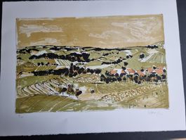 BODO STAUFFER LITHOGRAPHIE SIGNIERT NUMMERIERT