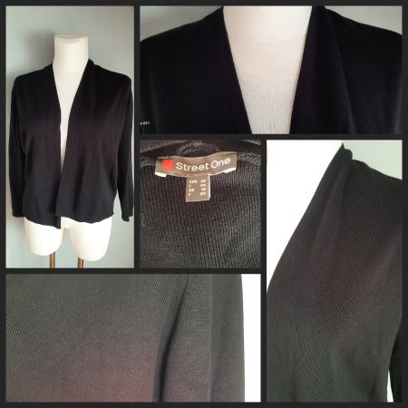 STREET ONE Strickjacke schwarz Gr 42