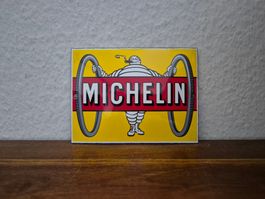 Emailschild Michelin Bibendum Reifen Emaille Schild Reklame