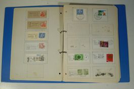 Briefmarkensammlung Schweiz Sonderstempel im Ordner