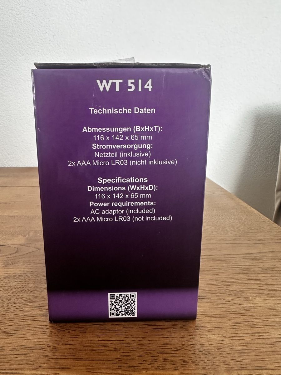 Réveils: Projektionswecker Techno-Line WT 514 neu – Neuf avec emballage d'origine à Niederwangen BE par len_9tlh 1