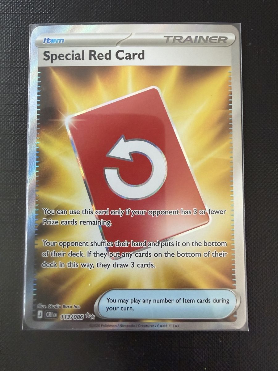 Pokémon Sammelbilder & Trading cards: Special Red Card #113 CRI EN – Neu (gemäss Beschreibung) aus Savigny von Matgab94