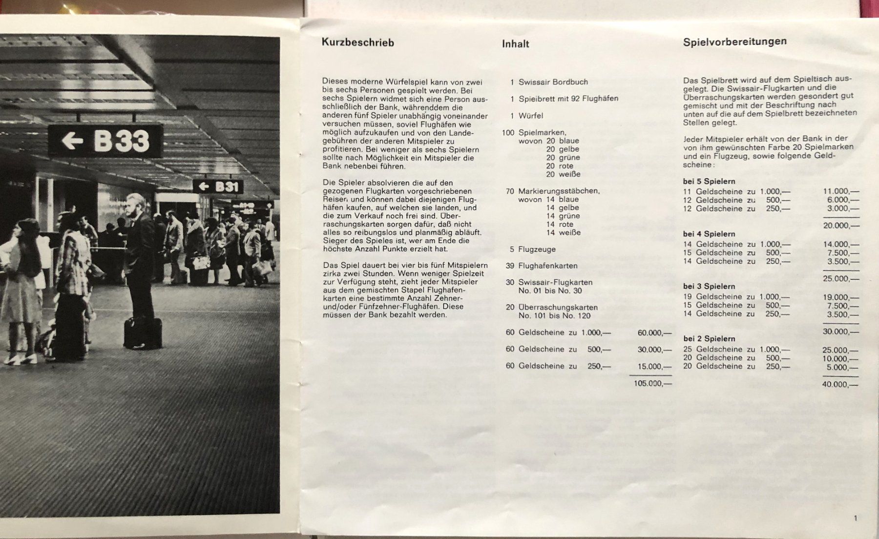 Giochi: SWISSAIR - Brettspiel - 1979 – Usato da Schaffhausen venduto da durruti 6
