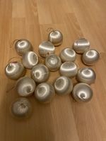 17x Christbaumkugeln Seidenoptik Vintage Retro Weihnachten