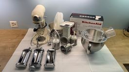 KitchenAid Artisan, gepflegt, viel Zubehör u.a. Pasta