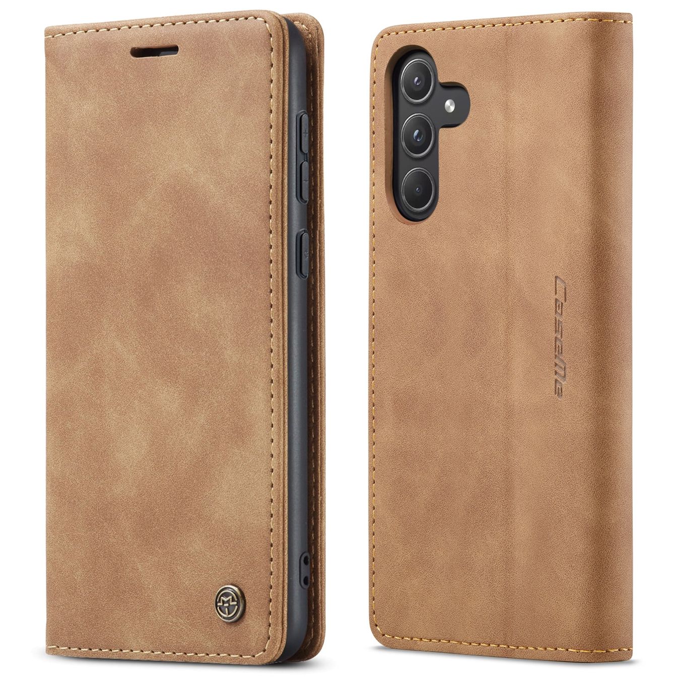 Samsung Covers & Schutzfolien: Galaxy A56 - étui à rabat support portefeuille brun – Neu und originalverpackt aus Morges von DigiAC 3