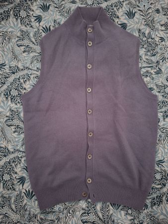 Gran Sasso Strickjacke Weste 50 M 100% Kaschmir Lux