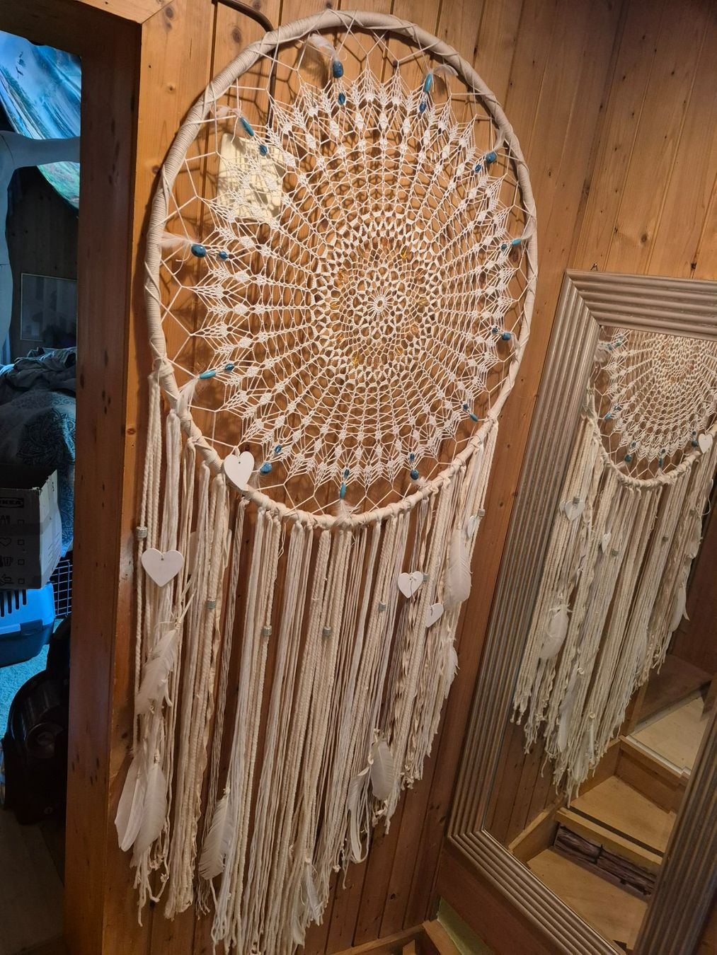 Alle Dekorationen: Wunderschöne Makramee Kunst 220 cm – Neu (gemäss Beschreibung) aus Schafhausen im Emmental von Herzrose