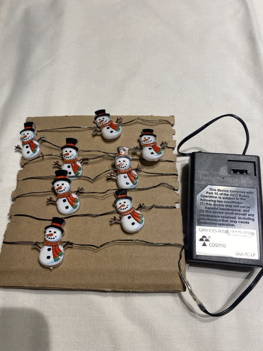 Guirlandes lumineuses: Festive Snowman String Lights - Battery Operated! – Neuf (Voir description) à Buttikon SZ par Maxwelltime
