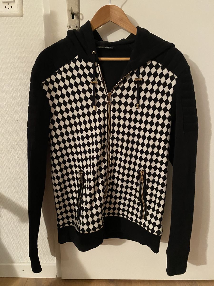 Balmain Maglioni & Felpe: BALMAIN Hoodie (Check Pattern) – Usato da Zürich venduto da Yves_lk