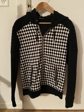 BALMAIN Hoodie (Check Pattern)